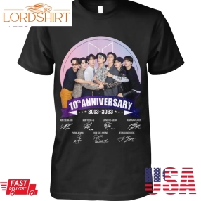 10 Anniversary 2013 2023 Thank You For The Memories Bts T Shirt