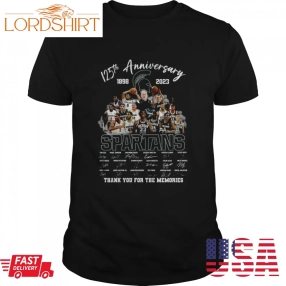 125Th Anniversary 1898 2023 Michigan State Spartans Thank You For The Memories Signatures Shirt