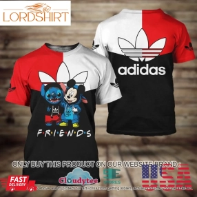 29 09Adidas Friends Stitch And Mickey Mouse 3D Hoodie, Shirt