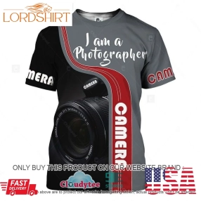 29 09I Am A Photographer Camera 3D Hoodie, Shirt