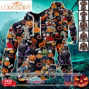 29 09Nfl Los Angeles Rams Halloween Pumpkin Mickey With Friends Disney Style 3D Hoodie, Shirt