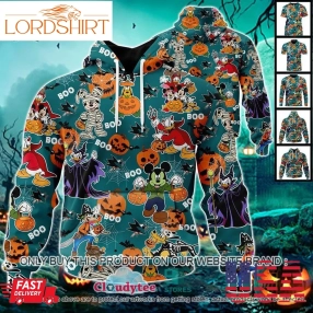 29 09Nhl San Jose Sharks Halloween Pumpkin Mickey With Friends Disney Style 3D Hoodie, Shirt