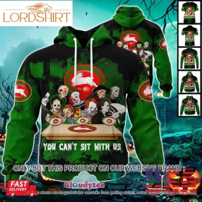 29 09South Sydney Rabbitohs You Can't Sit With Us Horror Movies Characters Shirt, Hoodie