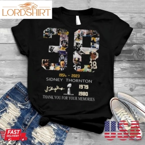 38 Years Of 1954  2023 Sidney Thornton 1979 1980 Thank You For The Memories Signature Shirt