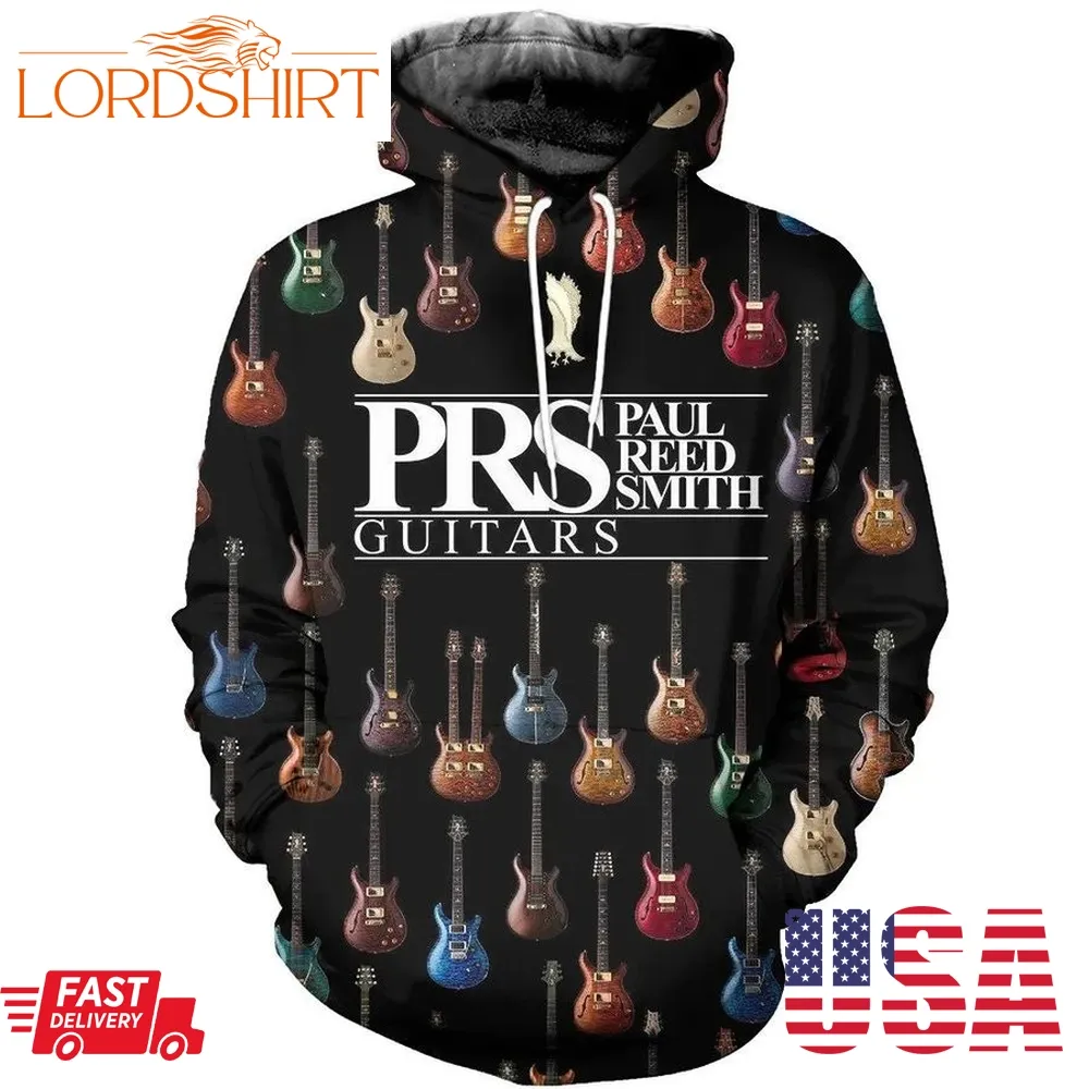 3D All Over Printed Electric Guitar Gift Aop Unisex Hoodie