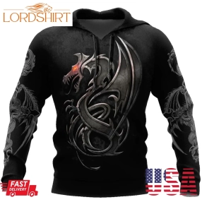 3D Armor Tattoo And Dungeon Dragon Hoodie Hac130102