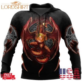 3D Armor Tattoo And Dungeon Dragon Hoodie Hac140102