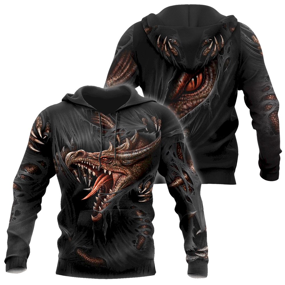 3D Armor Tattoo And Dungeon Dragon Hoodie Pi150104 Hoodie