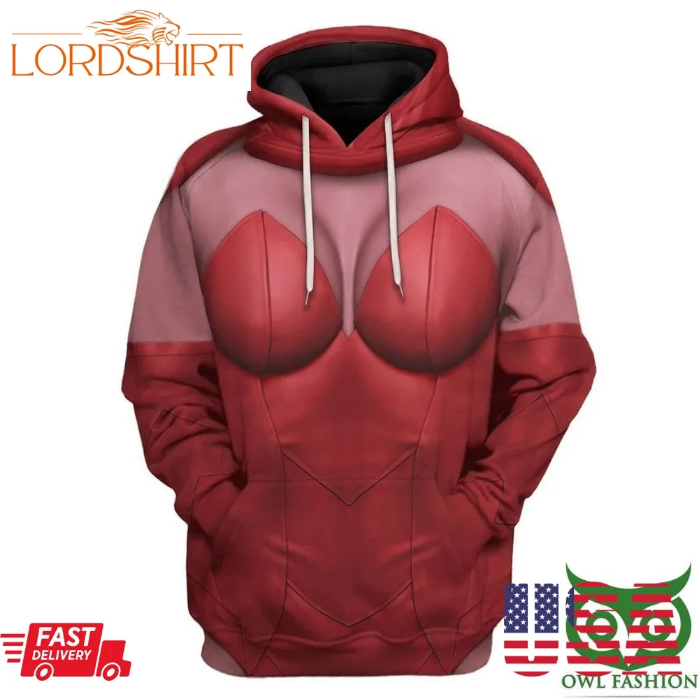 3D Scarlet Witch Comic Suit Custom 3D Shirt