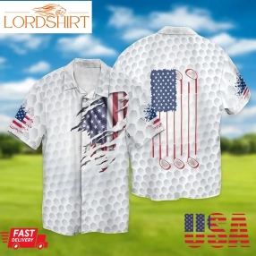 4Th Of July Independence Day Golf Golf Hawaiian Shirts