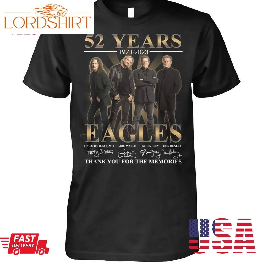 52 Years 1971 2023 Eagles Thank You For The Memories T Shirt