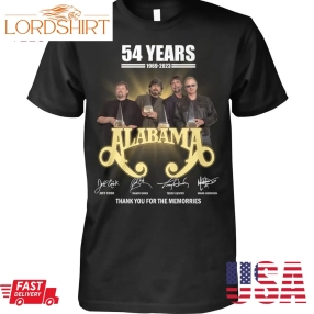 54 Years 1969 2023 Alabama Thank You For The Memorries T Shirt Unisex T Shirt