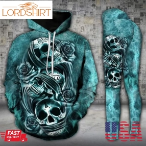 651Skull Trio Turquoise Legging And Hoodie Setjpeg