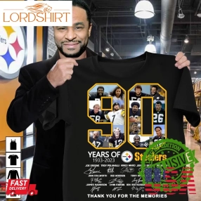 90 Years Of 1933 2023 Steelers Thank You For The Memories Shirt