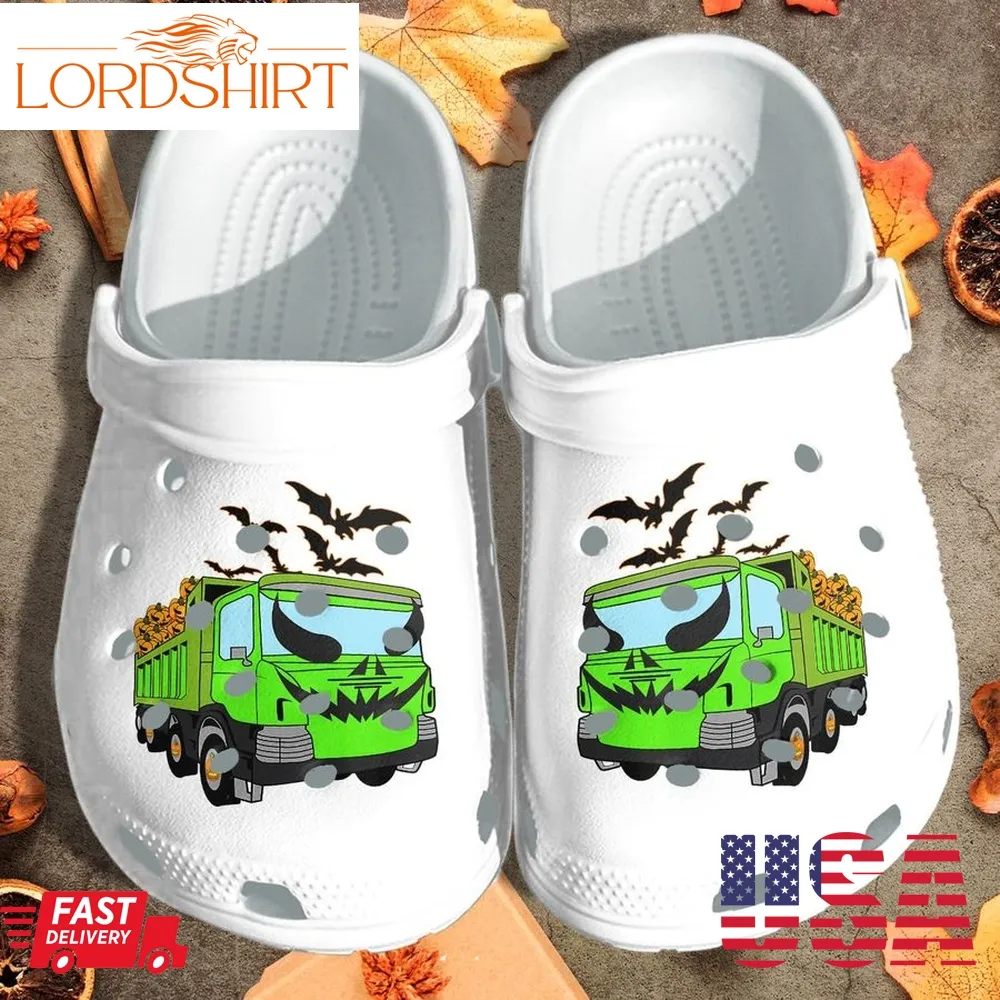 A Truck Of Pumpkins Shoes Clog   Halloween Crocs Crocband Clog Birthday Gift For Man Woman