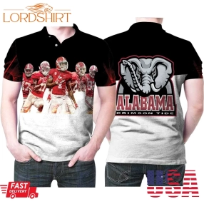 Alabama Crimson Tide Players With 100 Yard Games Team Logo 3D Designed Allover Gift For Alabama Fans Polo Shirt All Over Print Shirt 3D T Shirt