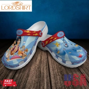 Aladdin And The Magic Lamp For Mens And Womens Gift For Fan Classic Water Rubber Crocs Crocband Clogs, Comfy Footwear