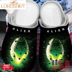 Alien Horror Movies For Mens And Womens Gift For Fan Classic Water Rubber Crocs Crocband Clogs, Comfy Footwear