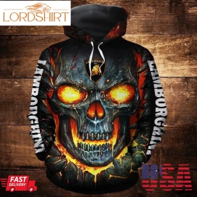 Amazing Skull Lamborghini 3D Hoodie For Men For Women All Over Printed Hoodie