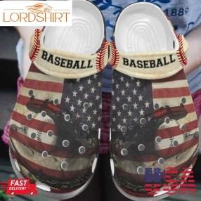 America Baseball Shoes Crocs For Batter Baseball Crocs Crocband Clogs, Comfy Footwear