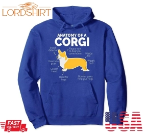 Anatomy Of A Corgi Dog Hoodie