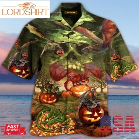 And Dragons 3D All Over Print Design For Halloween Cheap Hawaiian Shirts