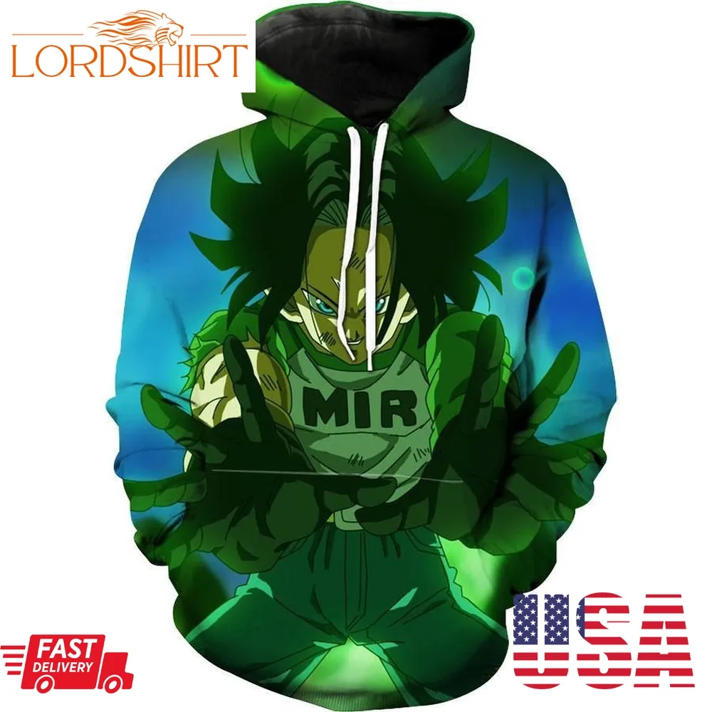 Android 17 Dragon Ball Z Android 17 Barrier Hoodie 3D