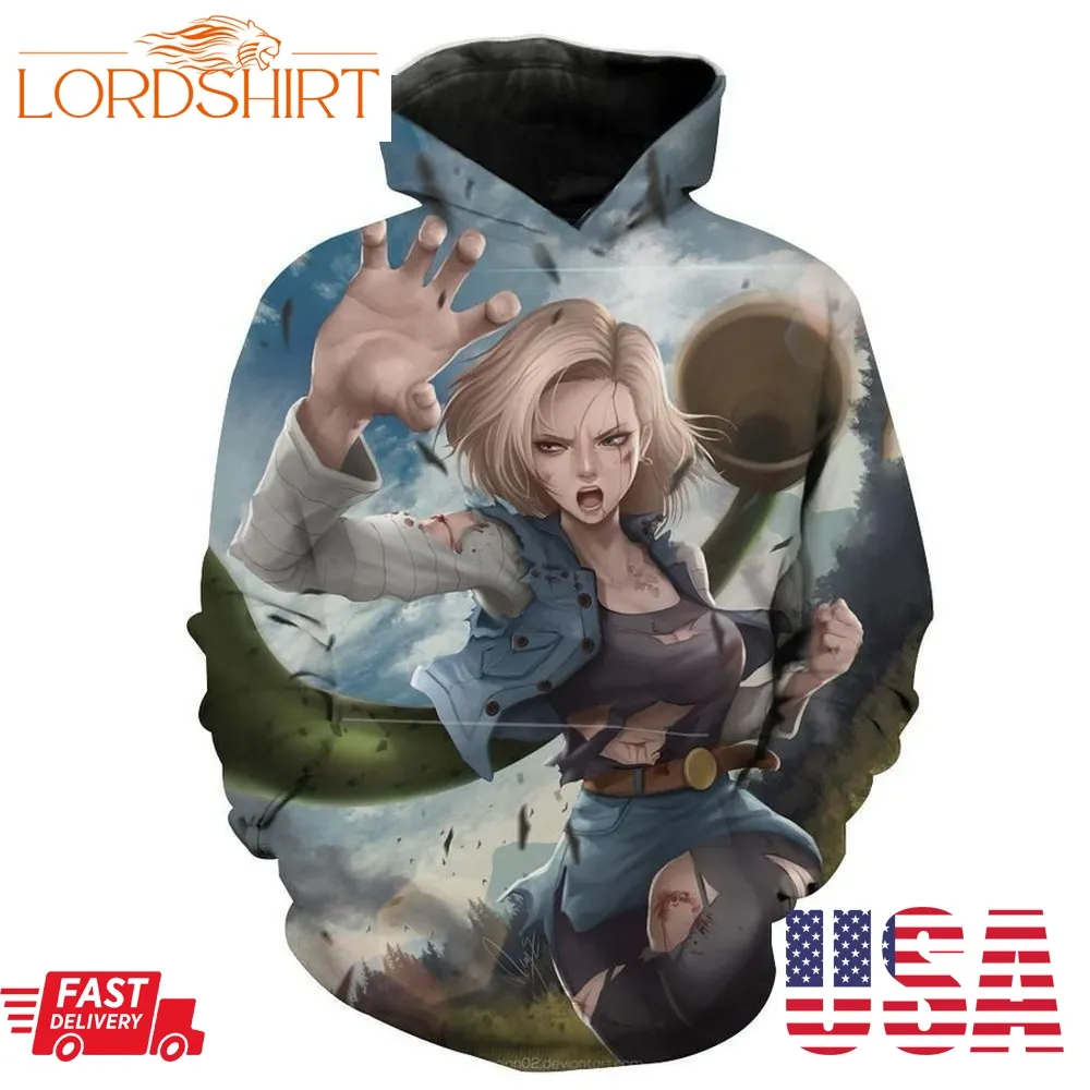 Android 18 Android 18 Dragon Ball Z Hoodie 3D