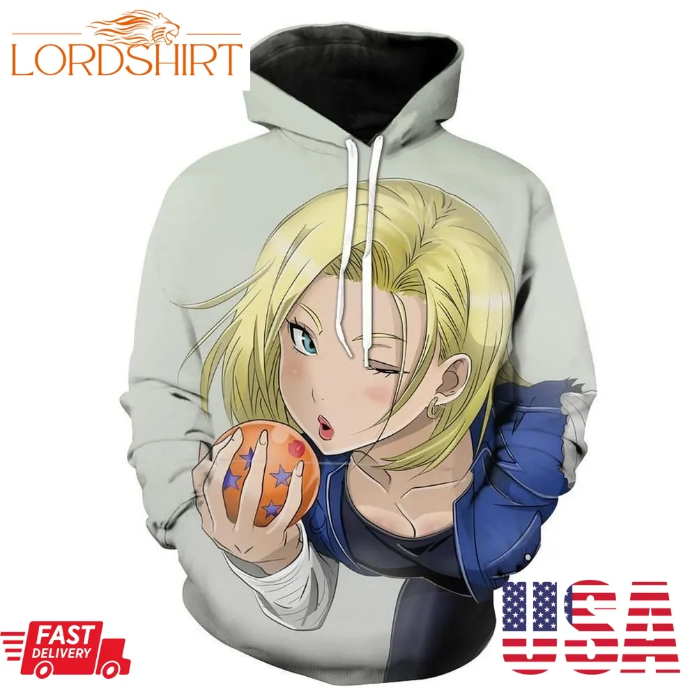 Android 18 Sexy Dragon Ball Hoodie 3D