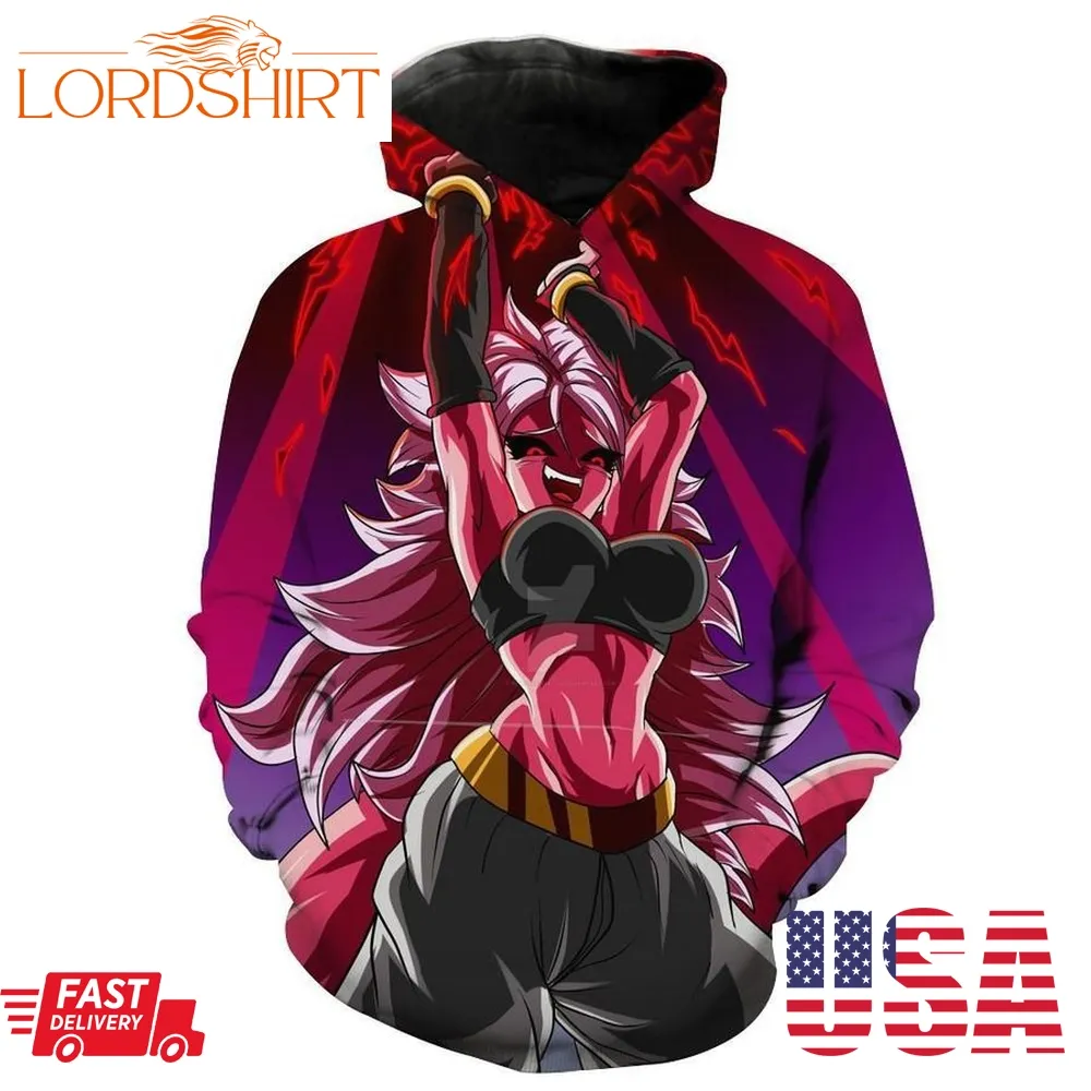 Android 21 Blast Dragon Ball Fighter Hoodie 3D