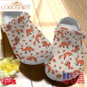 Animal Personalize Clog Custom Crocs Fashionstyle Comfortable For Women Men Kid Print 3D Fox V1