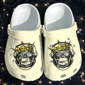 Ape Gang Shoes Clog   King Monkey Crocs Crocbland Clog Birthday Gift For Man Boy