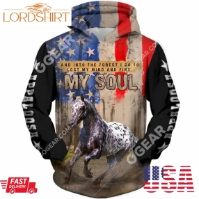 Appaloosa Horse Run Find My Soul Pullover And Zip Pered Hoodies Custom 3D Clothes Graphic Printed 3D Hoodie All Over Hoodie For Men For Women