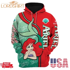 Ariel The Mermaid Disney Unisex Cartoon Graphic 3D Hoodie