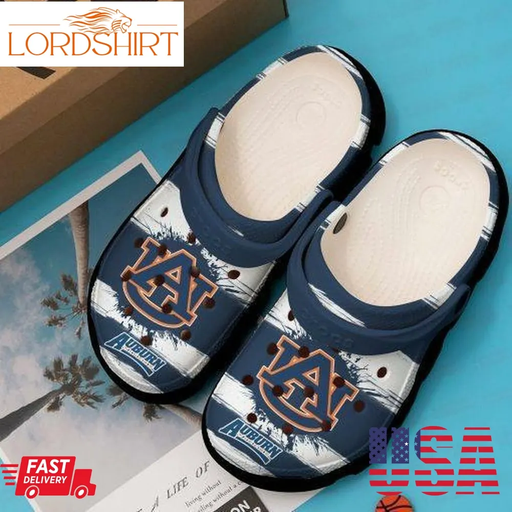 Auburn Tigers Football Crocs Crocband Clog Comfortable Water Shoes