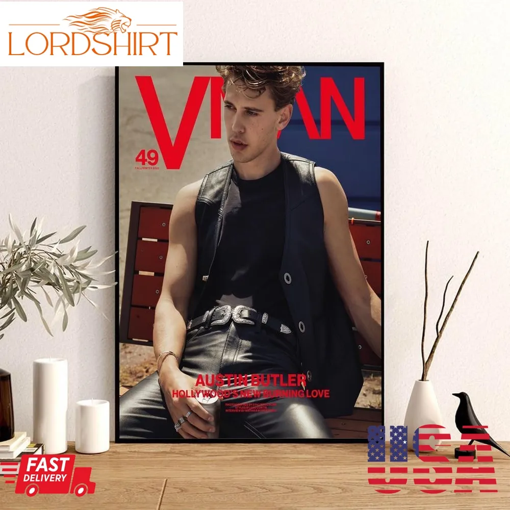 Austin Butler Covers The Latest Issue Of Vman Art Decor Poster Canvas