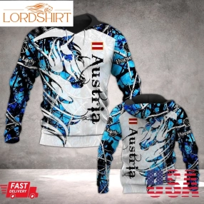 Austria Horse All Over Printed Hoodie