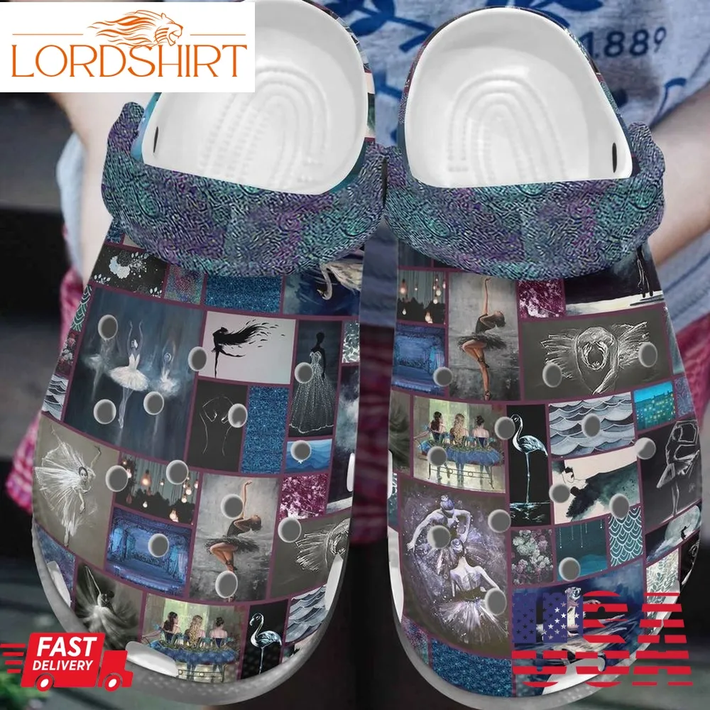 Ballet Personalize Clog Custom Crocs Fashionstyle Comfortable For Women Men Kid Print 3D Swan Song