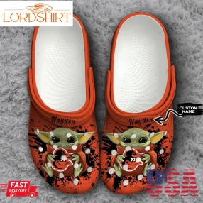 Baltimore Orioles Baby Yoda Crocs Classic Clogs Shoes Design Outlet For Adult Men Women