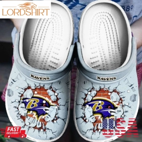 Baltimore Ravens Crocs Crocband Clog Shoes For Men Women