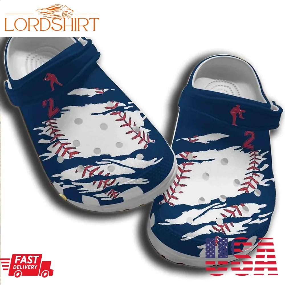 Baseball Ball Crocs For Men Women Customize Number