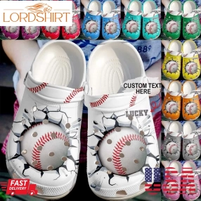 Baseball Clog Personalized Baseball Crack Lucky