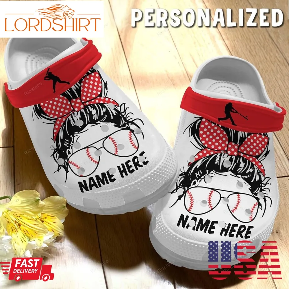 Baseball Clog Personalized Baseball Girl