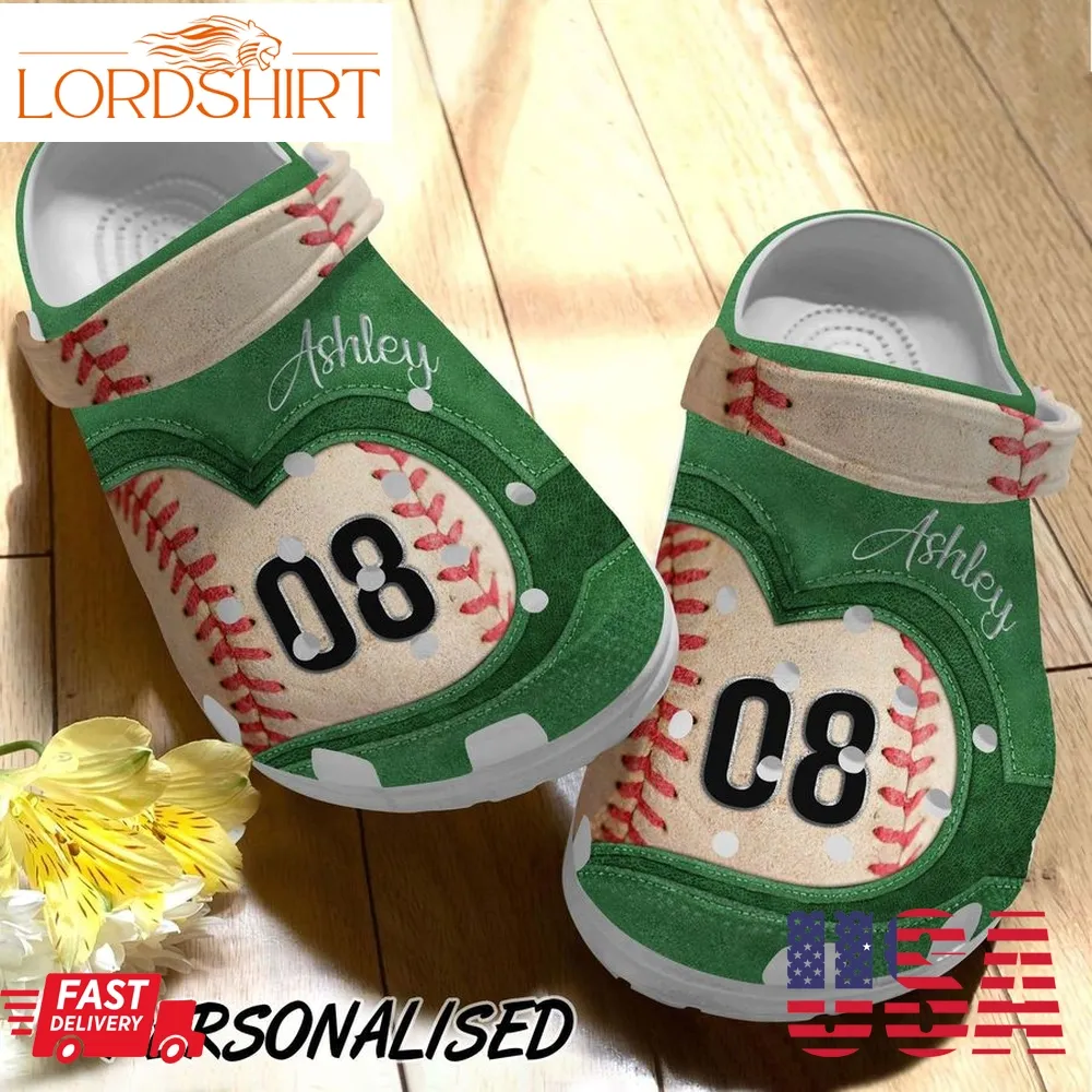 Baseball Clog Personalized Baseball Love