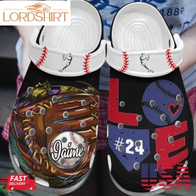 Baseball Clog Whitesole Glove  Ball Crocs Crocband Clog