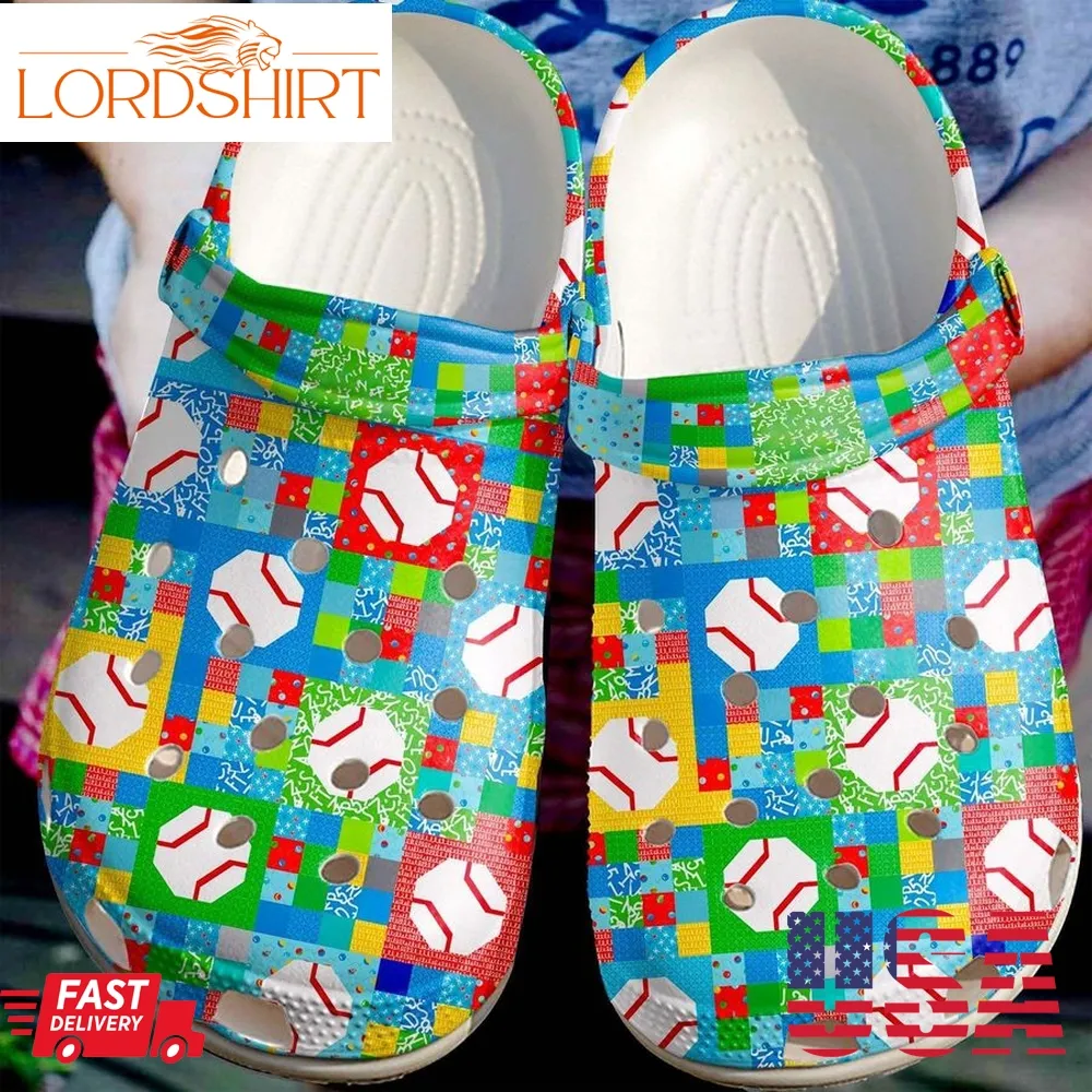 Baseball Colorfull Clog Lovers