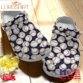 Baseball Crocs Classic Clog Baseball Pattern Shoes