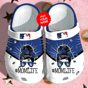 Baseball Crocs   La Dodgers Mom Life Clog Shoes Colorful For Unisex