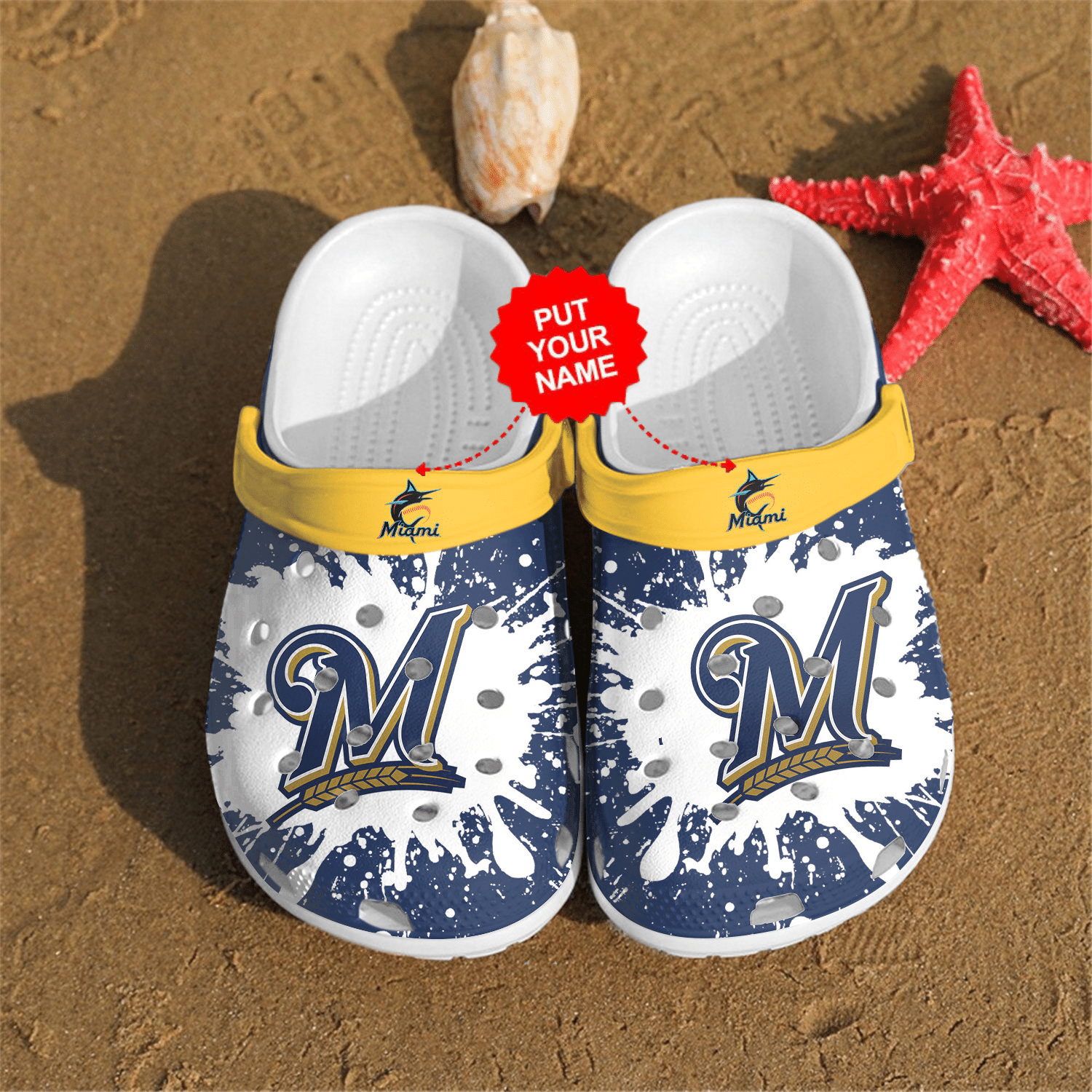 Baseball Crocs   M Brewers Clog Shoes For Baseball Fans Men And Women