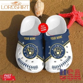 Baseball Crocs   Milwaukee Brewers Personalized Clog Shoes Colorful For Unisex